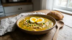 An Asian Soup Worth Trying — Creamy Chicken and Rice Soup