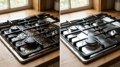 Restore Stove Grate Cleanliness: A Cheap Way to Remove Grease and Burnt Residue